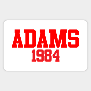 Adams 1984 (White) Sticker